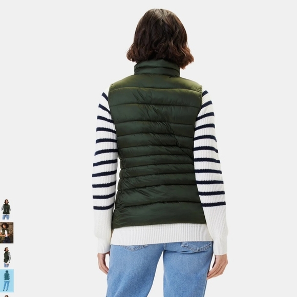 Save the Duck Lynn Puffer Vest Pine Green Ultra Light Jacket Women's Size S - Picture 3 of 9